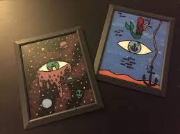 frame glass painting