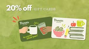 panera bread 20 off gift cards 2