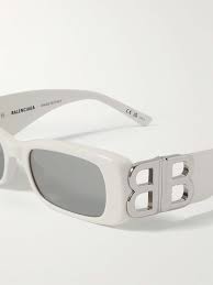 Dynasty Rectangular-Frame Acetate and Silver-Tone Sunglasses