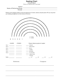 Concert Band Seating Chart Download Printable Pdf