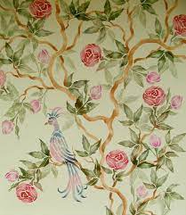 Chinese Rose Tree Stencil Chinoiserie