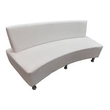 Curved Leather Sofa Event Hire Uk