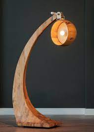 Home affaire stehlampe »davos«, stehleuchte mit massivem holz dreibein und. Extravagante Designs Von Stehlampe Aus Holz Archzine Net