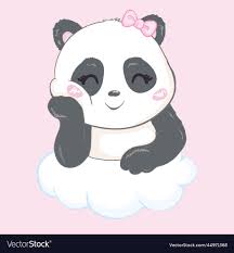 cute cartoon panda for the royalty