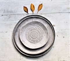 Amazon.com: Handmade Pottery Plates Set - Speckled white matte Organic Shape Textured Plates - Stoneware Plates - Stoneware Serving Plates in white matte : Home & Kitchen