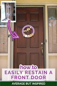 How To Restain A Front Door The Easy Way