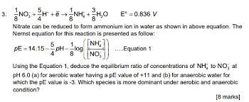 Nitrate To Form Ammonium Ion In Water
