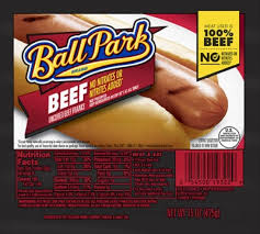 ball park beef hot dog franks