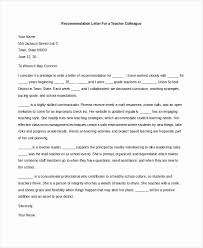 Letters Of Recommendation For Teachers Unique Re Mendation