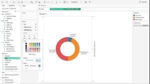 Tableau Tutorial 1 How To Create A Donuts Pie Chart