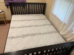 Queen Slat Bed And Mattress Like New