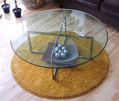 Modernist Italian Round Glass Top