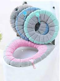 1pc Two Tone Toilet Seat Cover Soft
