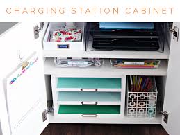 Wall outlet shelf holder charging socket storage power perch home phones rack^. Iheart Organizing Family Charging Station Cabinet