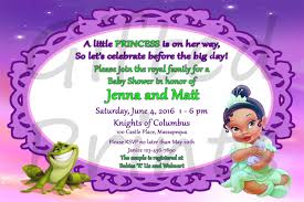 Princess And The Frog Baby Shower Invitation
