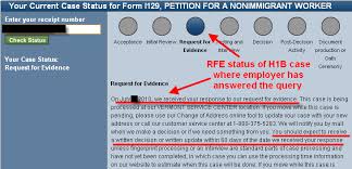 How to check H B visa petition filing status  Approval RFE Denial     USCIS Case Status      screenshot       