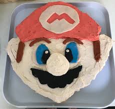 Vanilla and chocolate sponge filled with bavarian cream, red velvet cake with a cheese cake filling, chocolate cake filled with chocolate mousse and six. My Attempt At A Super Mario Cake For My Son S Third Birthday Gaming