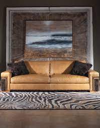 alpine ivory leather sofa modern