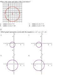 Solved What Is The Center And Radius Of