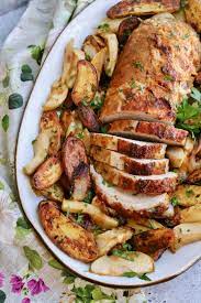 roasted pork loin with apples and