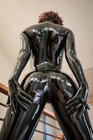 Latex catsuit with gloves toes no zip neck entry crotch zip custom made |  eBay