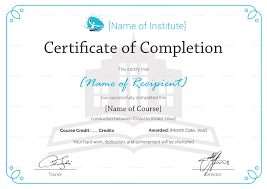 Training Completion Certificate Sample Major Magdalene