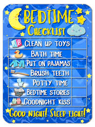 Honey Dew Gifts Daily Bedtime Routine Reward Chart For Kids