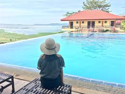 The focal point is the saltwater infinity pool. Punta De Fabian Baras Rizal Infinity Pool With An Overlooking Scenic View Rizanoia