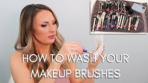 how to wash makeup brushes lace