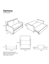 harmony sofa bed queen eco leather