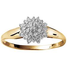 $25 off orders of $100+. Fingerhut 10k Gold 1 10 Ct Tw Diamond Cluster Ring