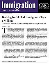 That backlog exists because the demand for a green card exceeds the supply of uscis and in many cases also department of state workers to process however because of the large backlog of indian national's green card applications, that priority date is only moving about 3 to 7 days each month. Backlog For Skilled Immigrants Tops 1 Million Over 200 000 Indians Could Die Of Old Age While Awaiting Green Cards Cato Institute
