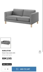 Ikea Karlstad Sofa Cover Furniture