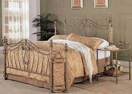 Rusted Gold Queen Metal Bed Frame