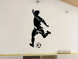 Vinyl Square Soccer Player Wall Graphics