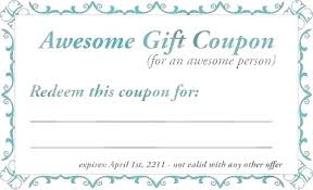 Mothers Day Coupon Template For Word Book Payment Outline
