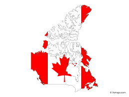 This canadian geography trivia game will put your knowledge to the test and familiarize you with the world's second largest countries by territory. Flag Map Of Canada Free Vector Maps