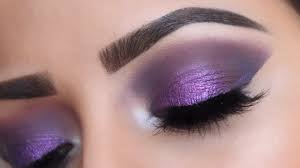 purple glitter smokey eyes ह न द