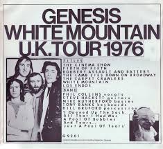 genesis white mountain u k tour 1976