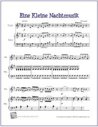 Preview hallelujah for violin and vocal new moderately easy chords that sound glorious is available in 1 pages and compose for early intermediate difficulty. Eine Kleine Nachtmusik Mozart Free Violin Sheet Music Makingmusicfun Net