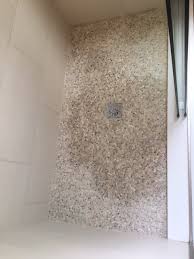 how do seal this mini pebble shower floor