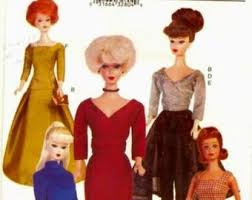 Lingerie, underwear, brassiere & panties for dolls barbie shelly, barbie et ken,. Vogue Barbie Pattern Etsy