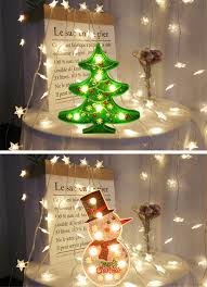 Fairy Garland Led Christmas Tree Snowman Night Light
