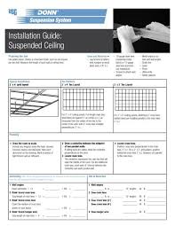 installation guide suspended ceiling