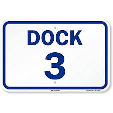 smartsign dock 4 dock number sign