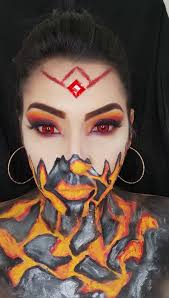 queen of fire artistic makeup eng