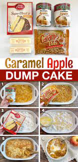 caramel apple cobbler dump cake