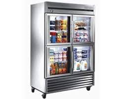 Vertical Refrigerator With Double Glass