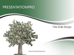 Money Tree Powerpoint Template Background In Financial