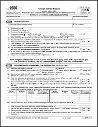 foreign earned income exclusion form